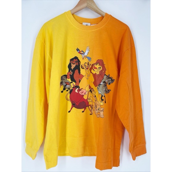 Disney The Lion King Jersey Sweatshirt Sz L Spirit Jersey Celebration Crew NWT - Picture 1 of 7